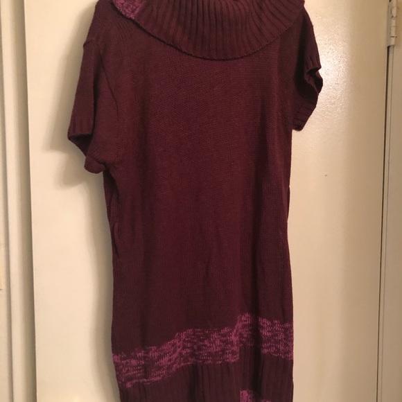 Extra Touch Burgundy Sweater Dress Size 2X - Picture 4 of 4